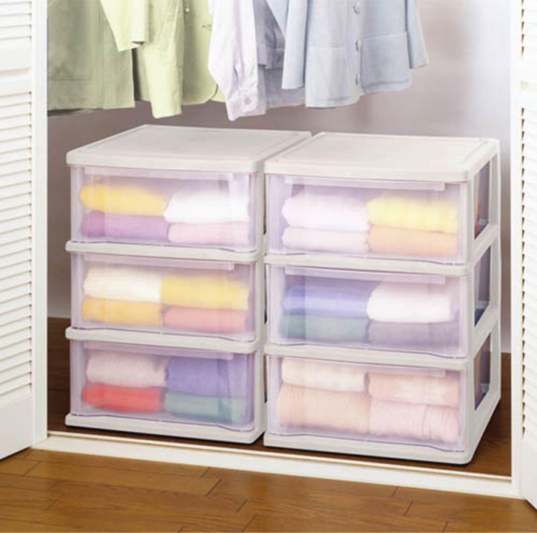 【美品❣️❗️】天馬 深い引出しでたっぷり入る収納ケース コスパ 衣装ケース 3段