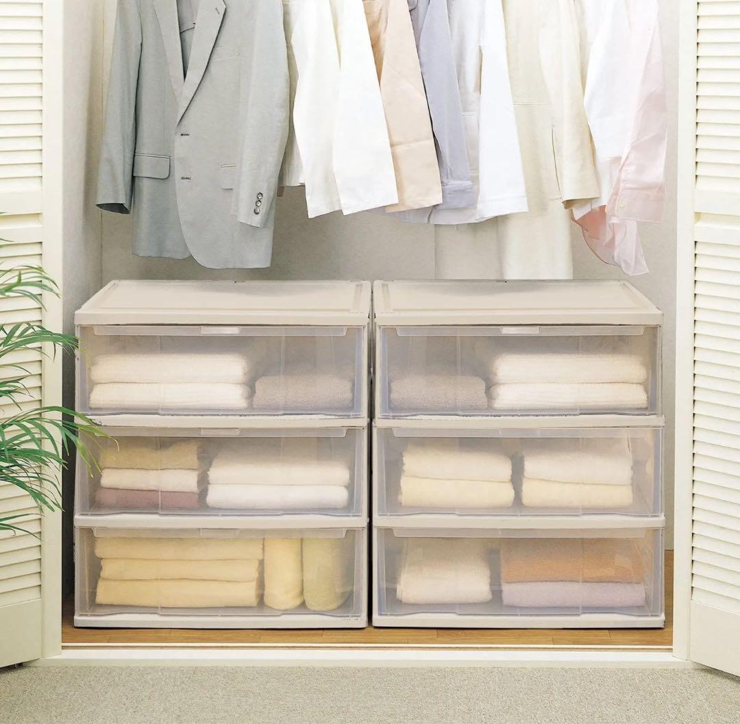 【美品❣️❗️】天馬 深い引出しでたっぷり入る収納ケース コスパ 衣装ケース 3段