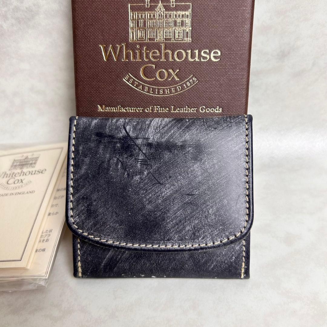 【未使用】ホワイトハウスコックス ケース 小銭入れ ネイビー S5938