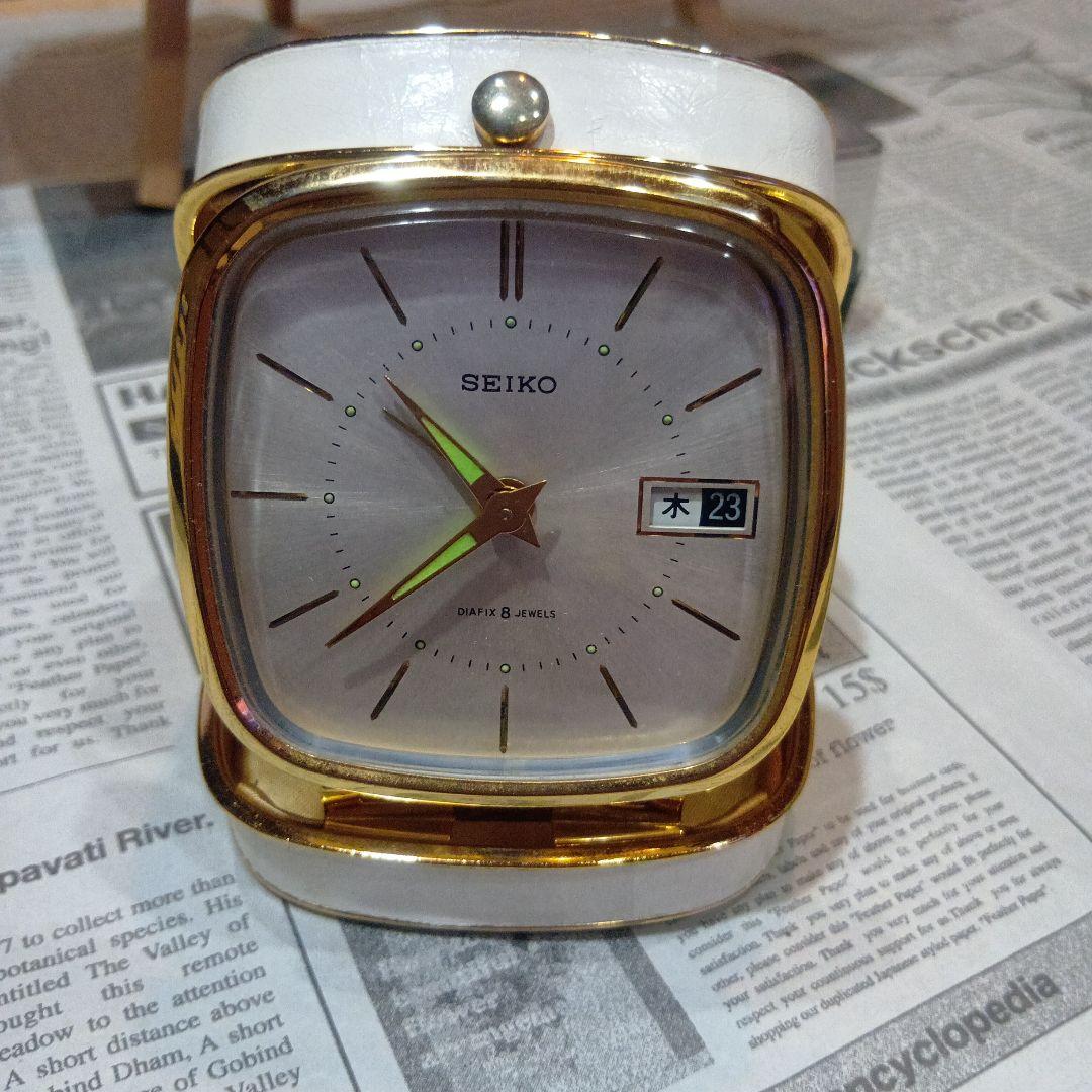 1960年代製 SEIKO DIAFIX 8 JEWELS 手巻トラベルクロック