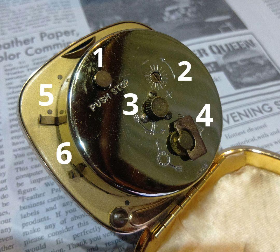 1960年代製 SEIKO DIAFIX 8 JEWELS 手巻トラベルクロック