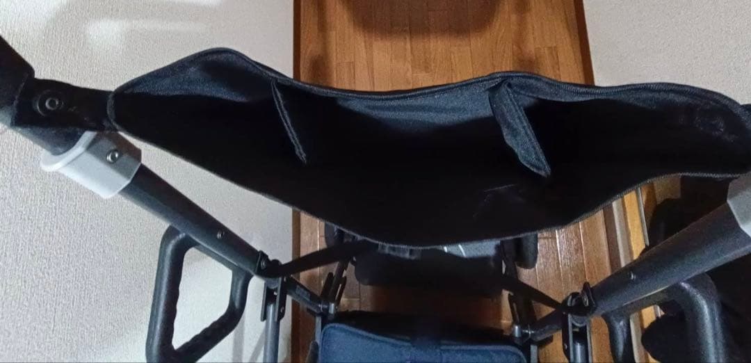 KATOJI ネイビー ベビーカー2人乗り　背もたれシート付き