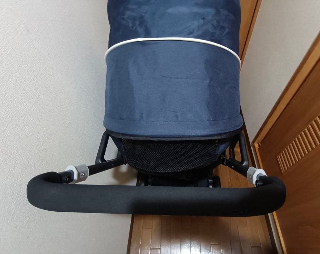 KATOJI ネイビー ベビーカー2人乗り　背もたれシート付き