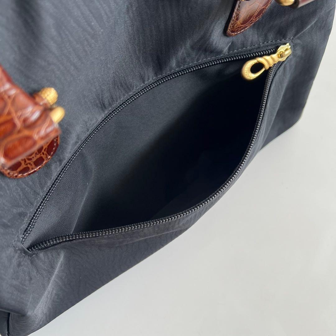 バッグ BALENCIAGA BB CROCO MINI BOSTON HAND BAG