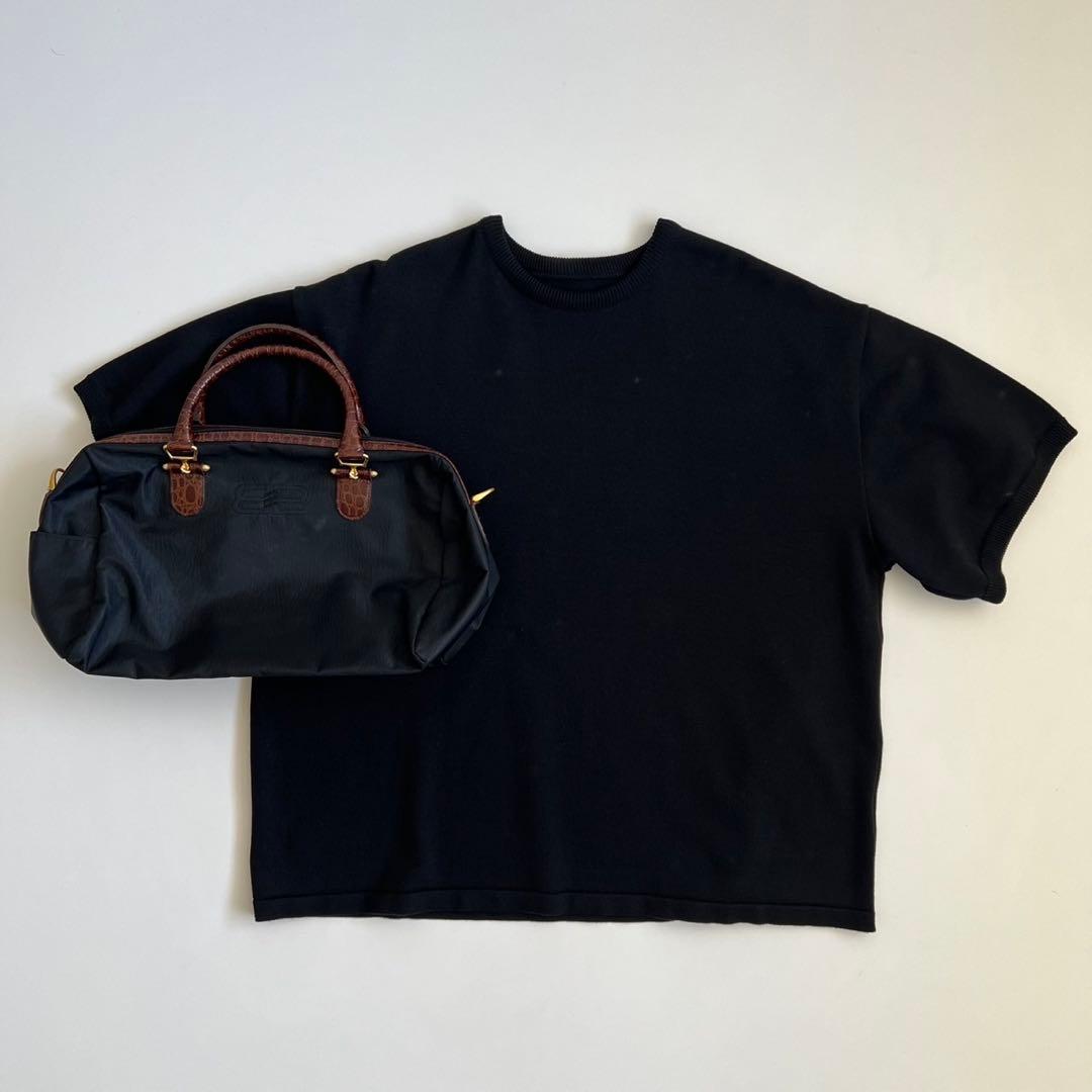 バッグ BALENCIAGA BB CROCO MINI BOSTON HAND BAG