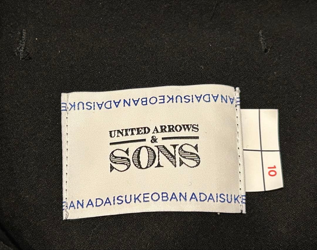 【美品】UNITED ARROWS ダイスケオバナ スタンドシャツ ブラック M