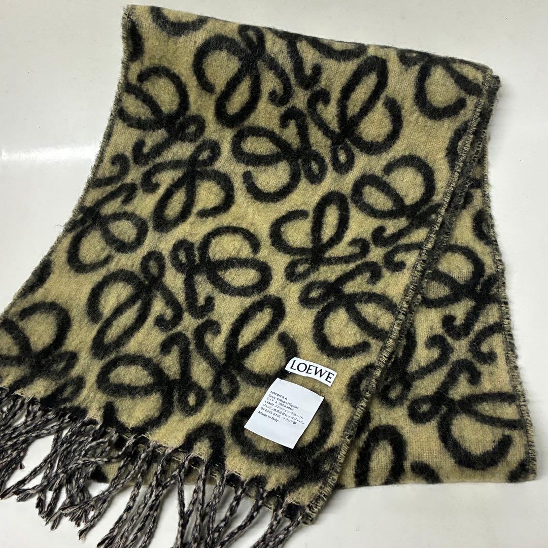 【LOEWE】アナグラム マフラー（アルパカ＆ウールブレンド）