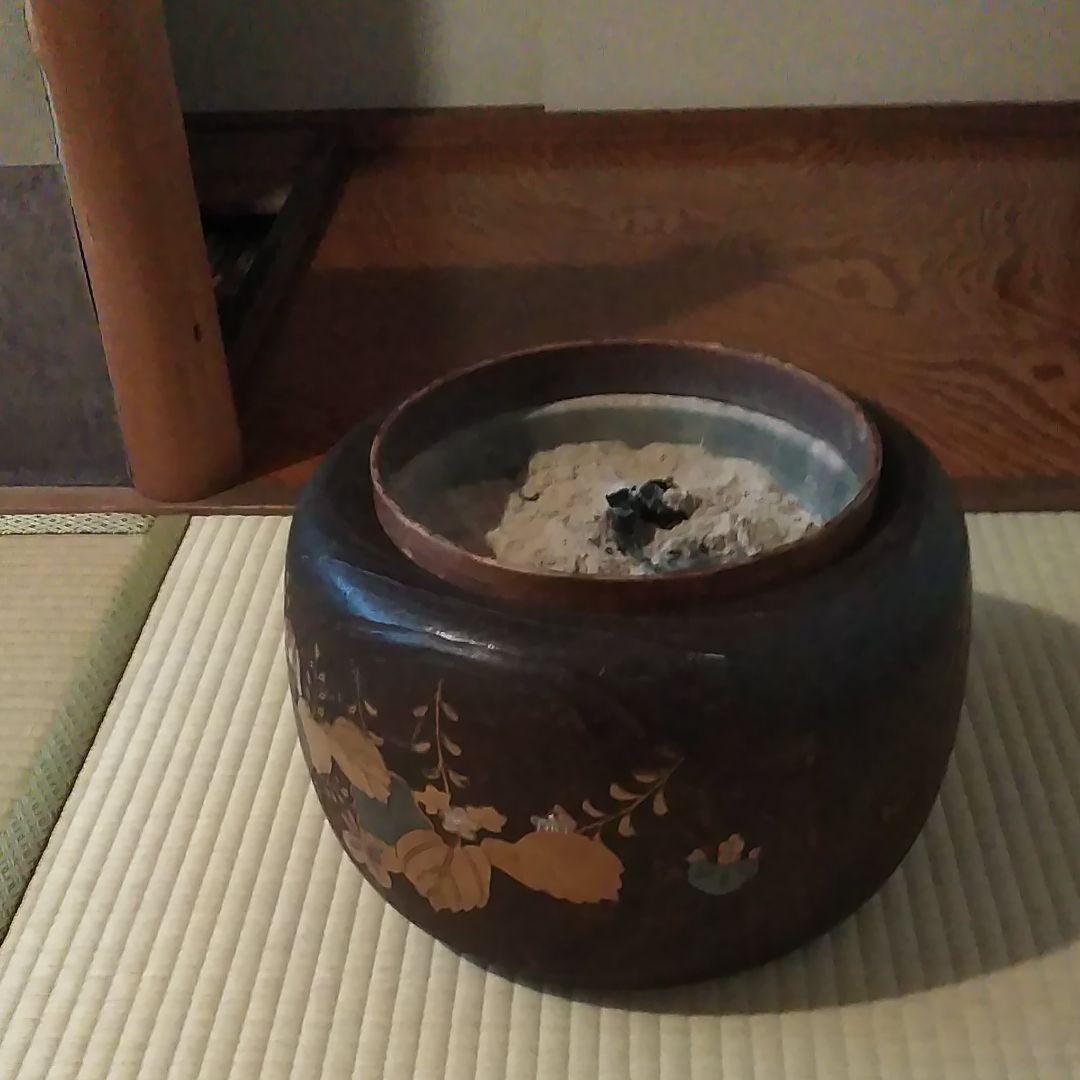 金巻き総桐火鉢