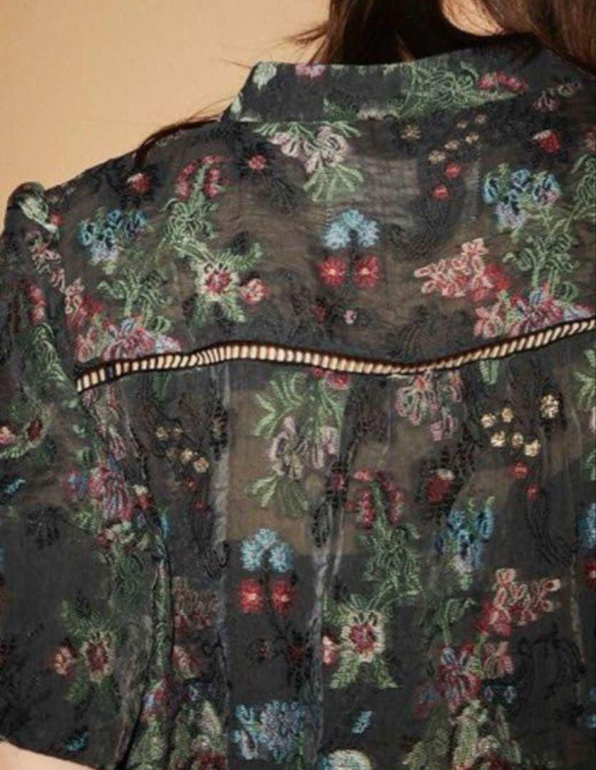 maison special メゾンスペシャル　フラワージャガードブラウス