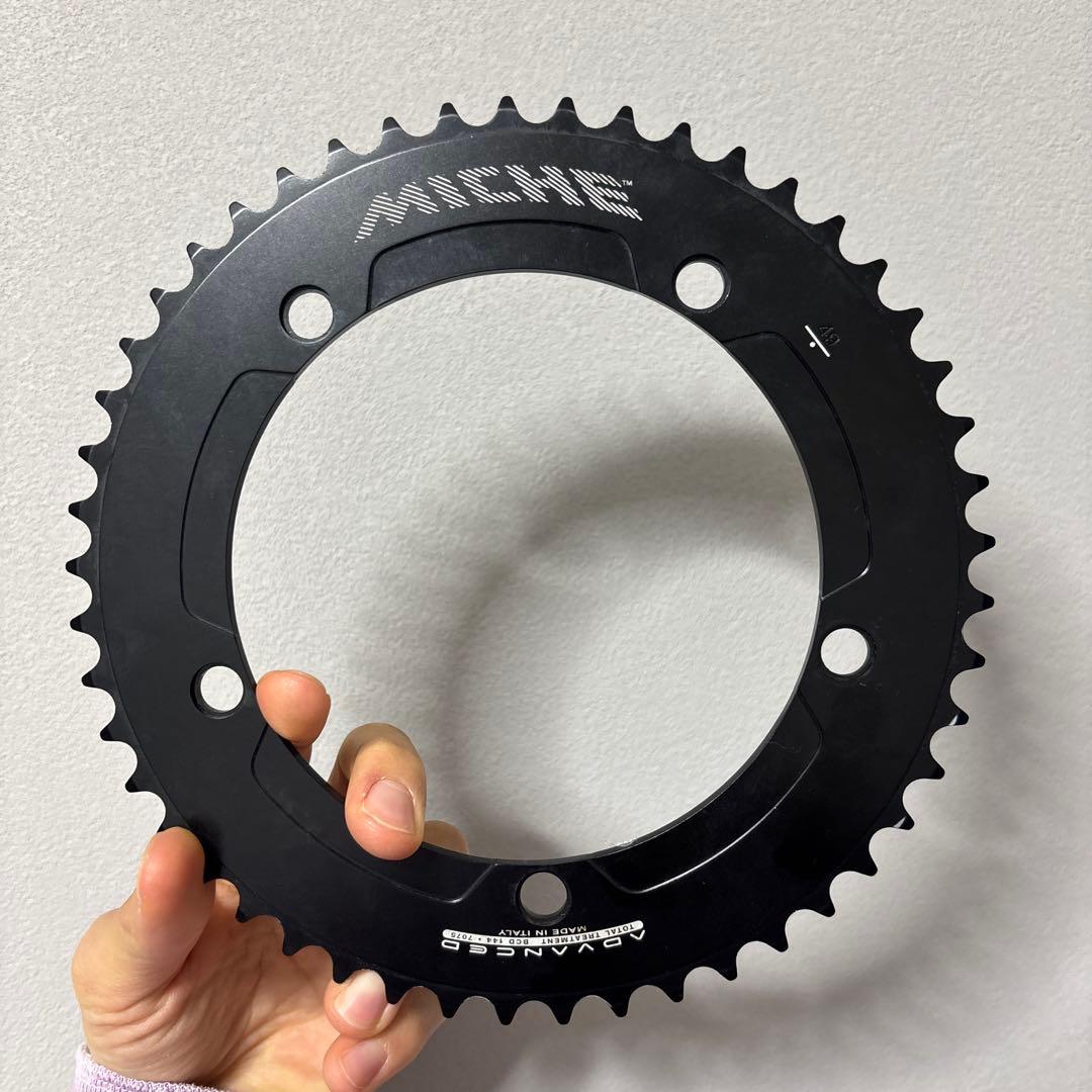 Miche 49T シングルチェーンリング ブラック