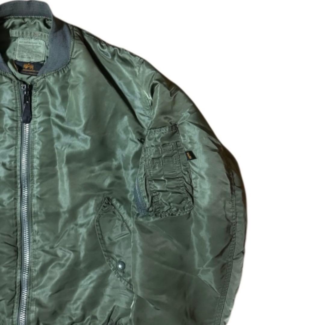 ALPHA 90s USA製 ビンテージ MA-1 グランドクルー Lサイズ