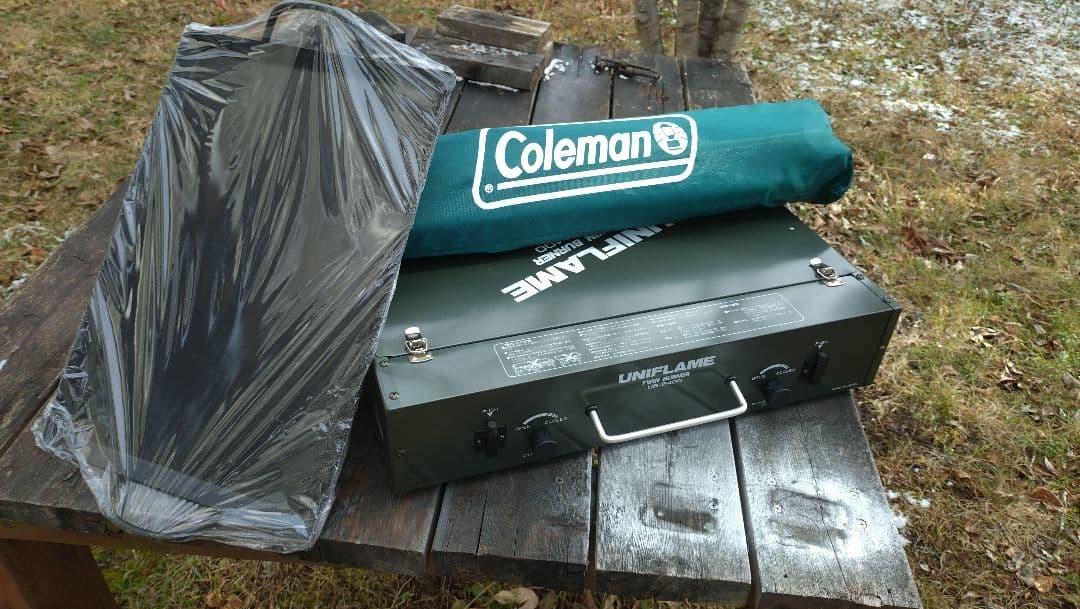 中*樹様 おまけ付き！未使用ユニフレームUS-2000＋コールマンスタンドセット