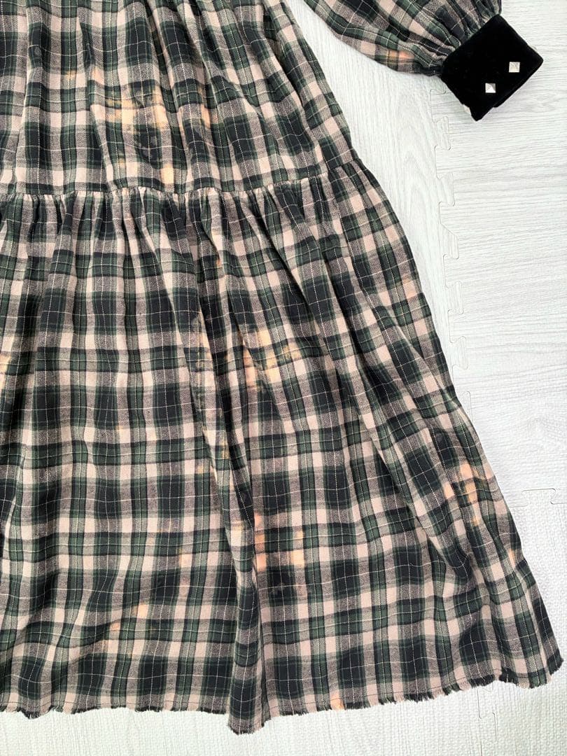 【新品タグ付き】Roy reflect overjoy チェック柄　スタッズ付き