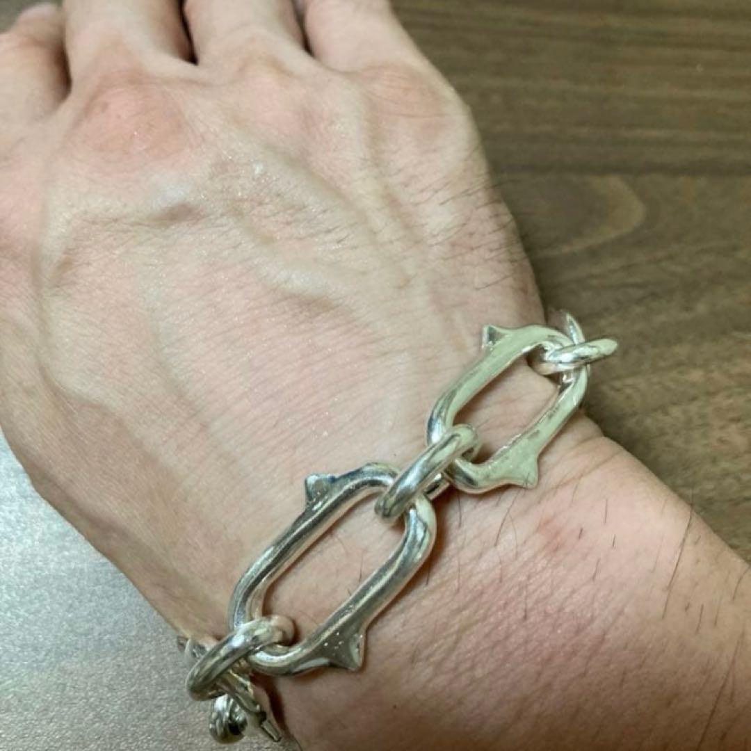 シルバー925トゲブレスレット