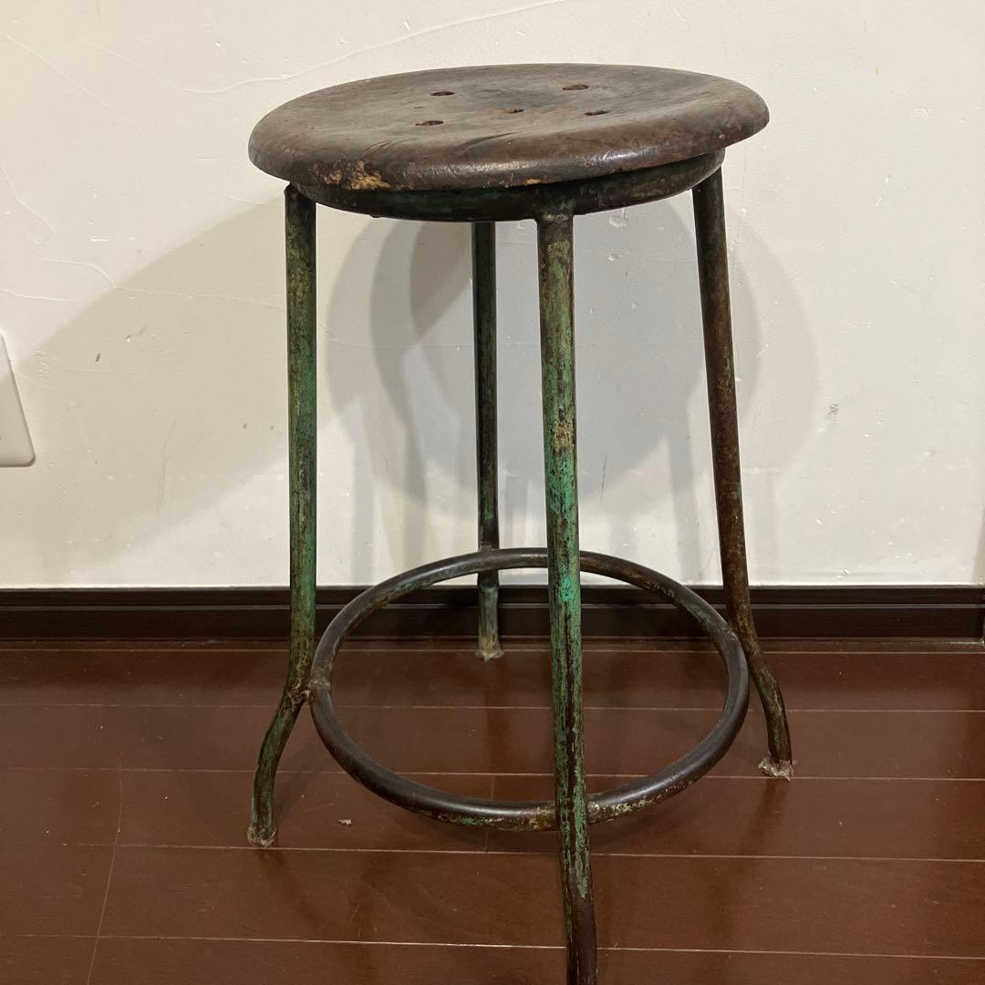 アンティーク アイアンスツール