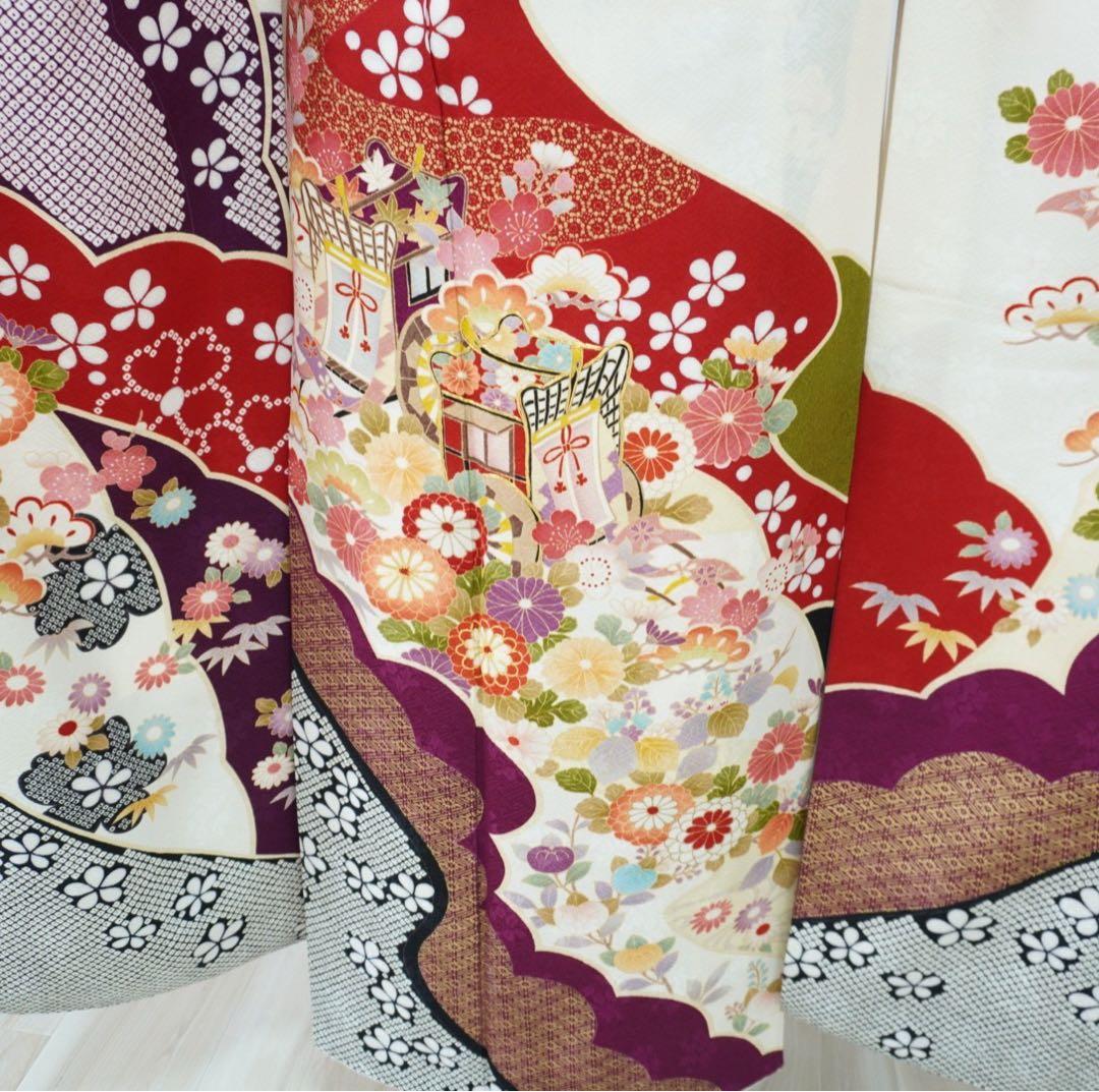 ⭐︎ hime703⭐︎振袖と帯　二点　正絹　成人式　卒業式【82】