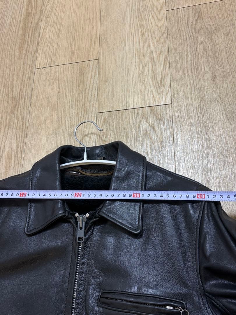 SCHOTT 642VS ライダースジャケット レザー ボアライナー付き 34黒