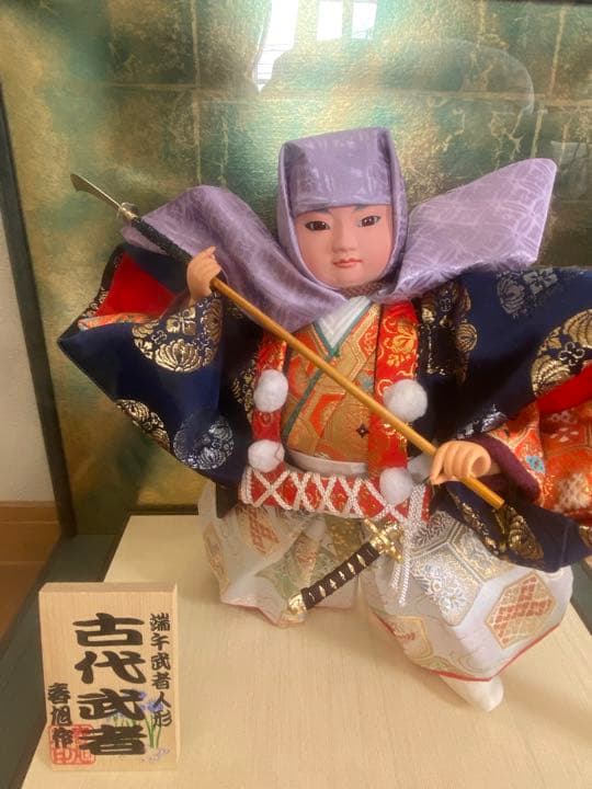五月人形ガラスケース入り 弁慶 8号