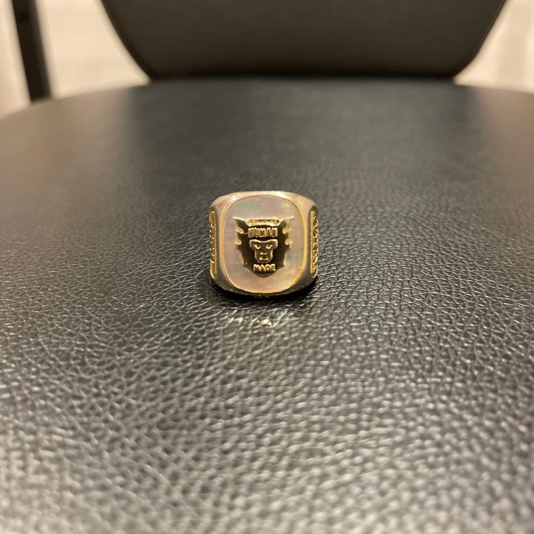 【美品レア！】 HUMAN MADE カレッジリング 指輪　17号