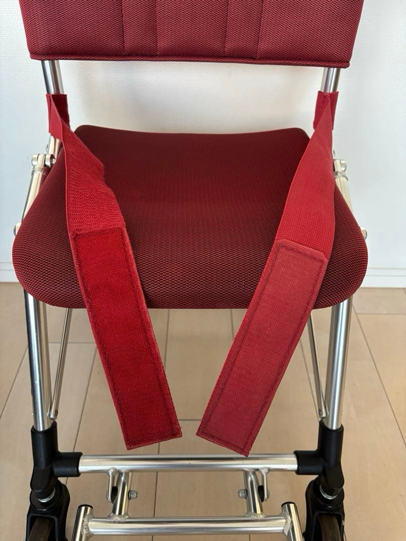 MV-2 コンパクト車椅子 レッド　松永製作所