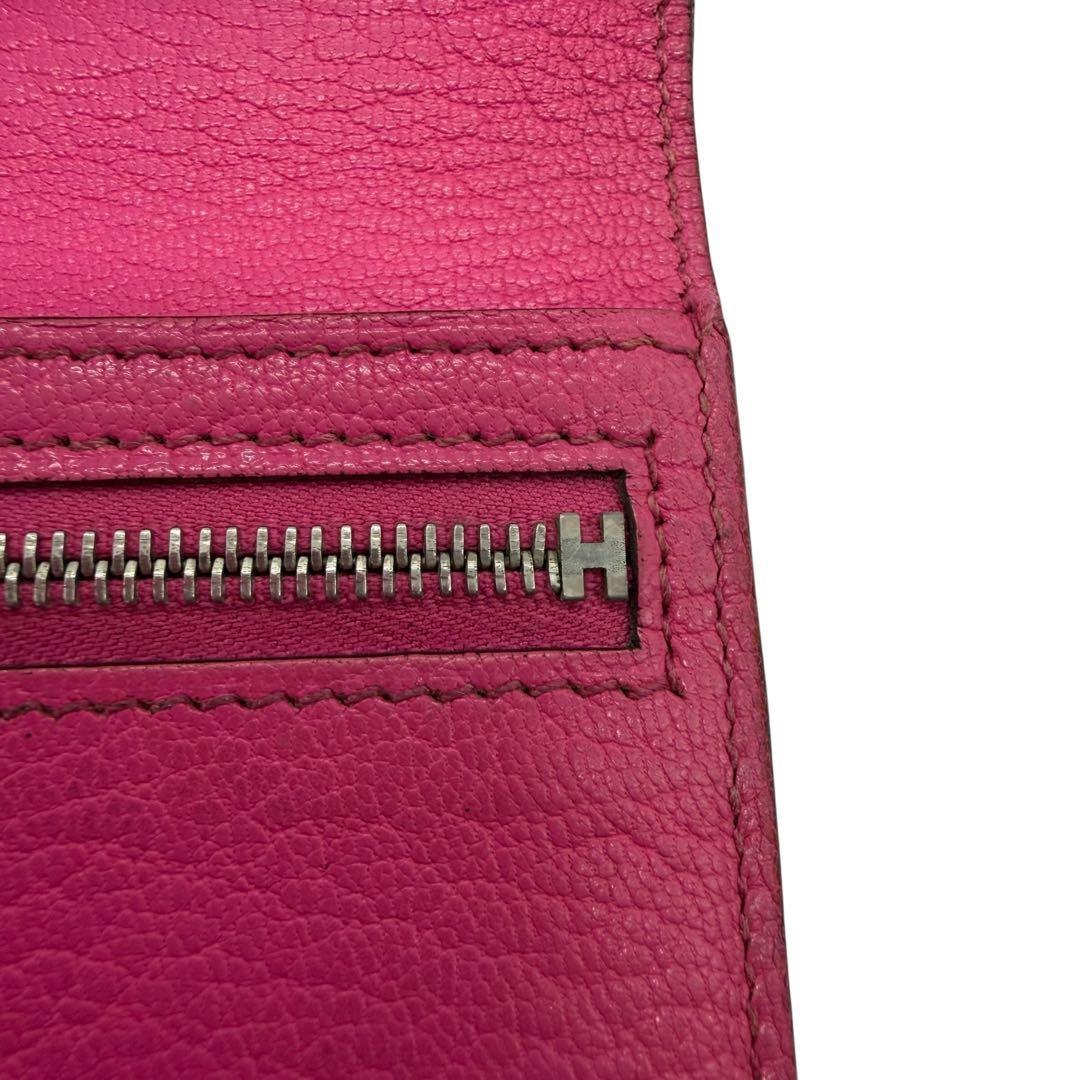 エルメス シェブルミゾル ベアンコンパクト コンパクトウォレット 二つ折り財布