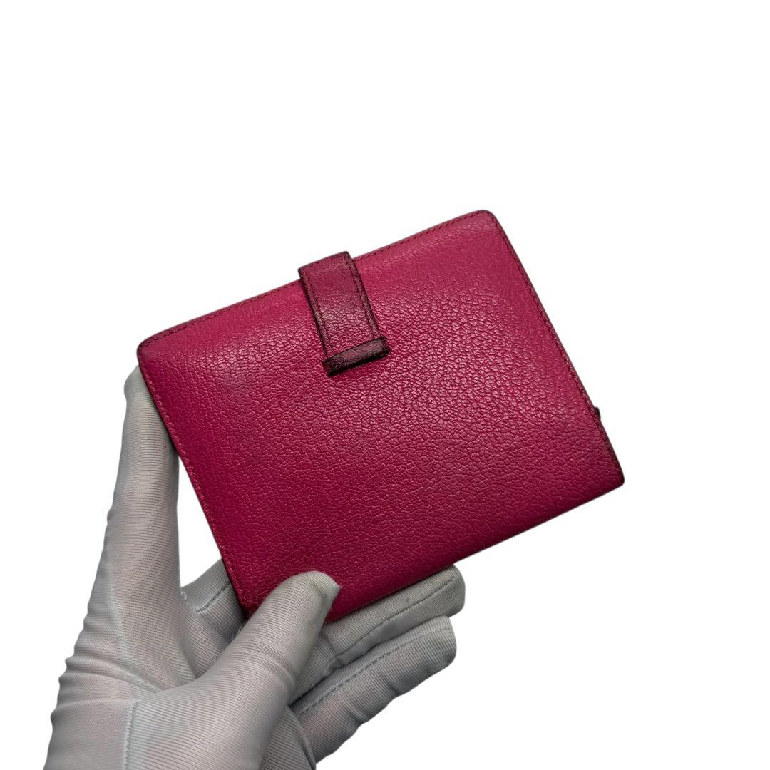 エルメス シェブルミゾル ベアンコンパクト コンパクトウォレット 二つ折り財布