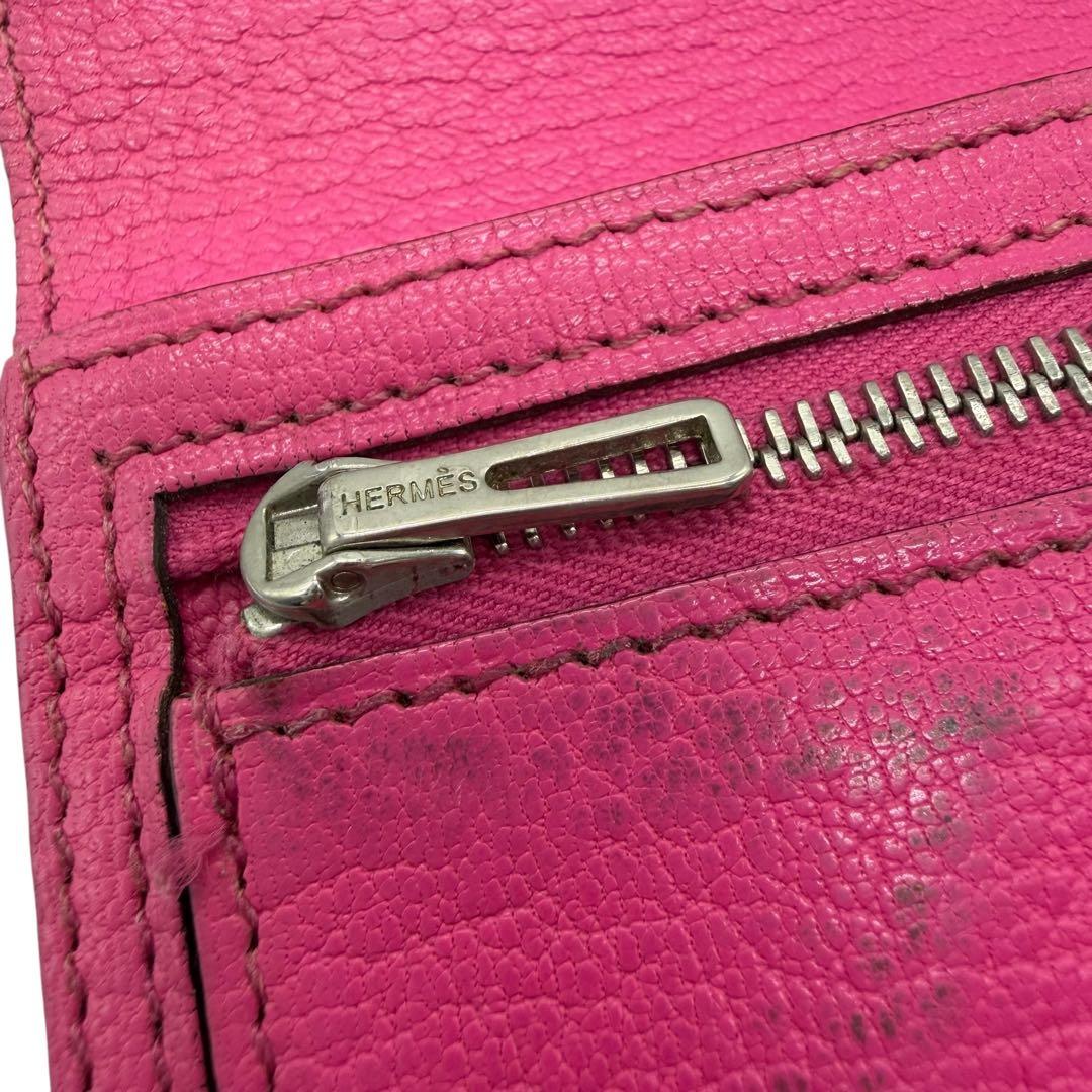 エルメス シェブルミゾル ベアンコンパクト コンパクトウォレット 二つ折り財布