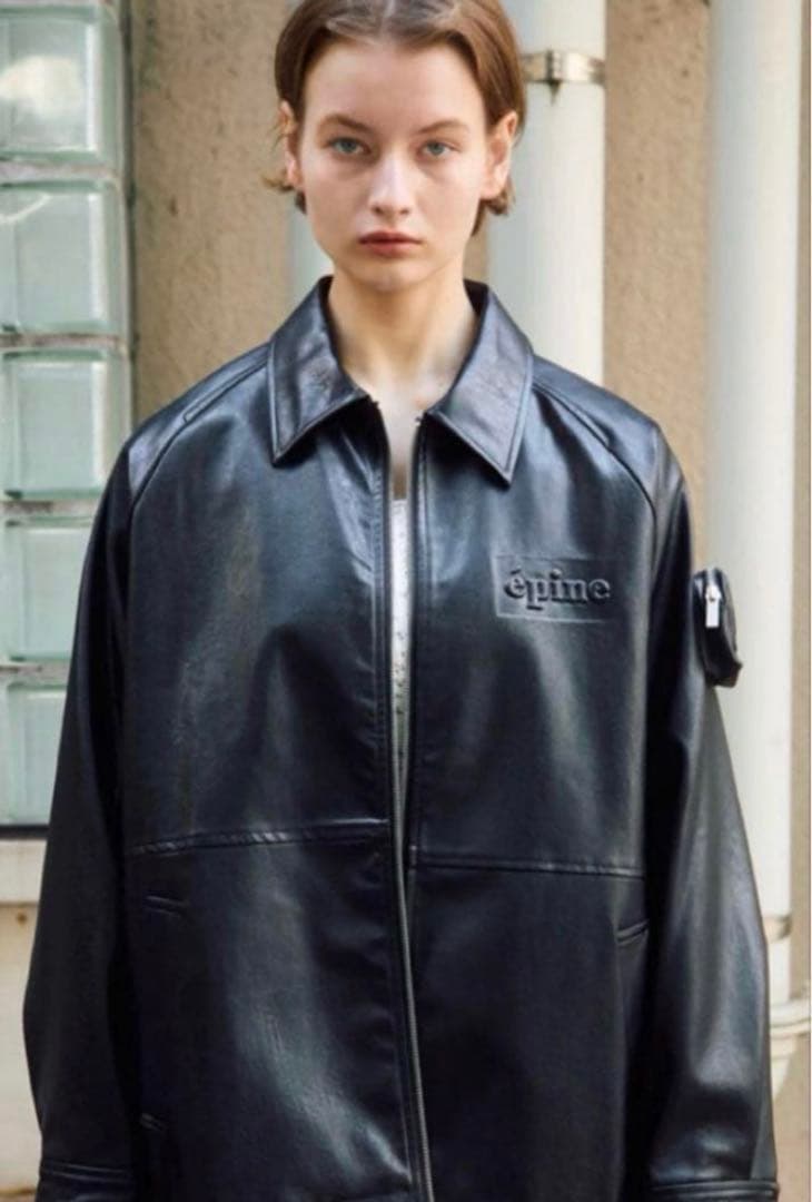 epine レザージャケット 黒