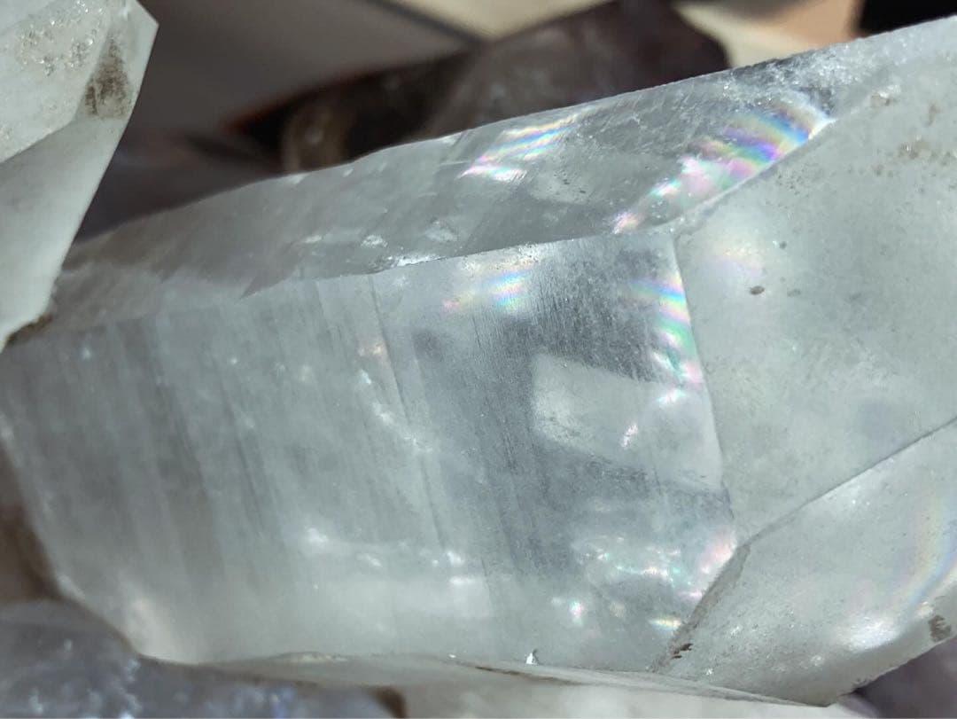 ヒマラヤ水晶 原石 クラスター 虹入り 水晶 クォーツ 天然石 パワーストーン