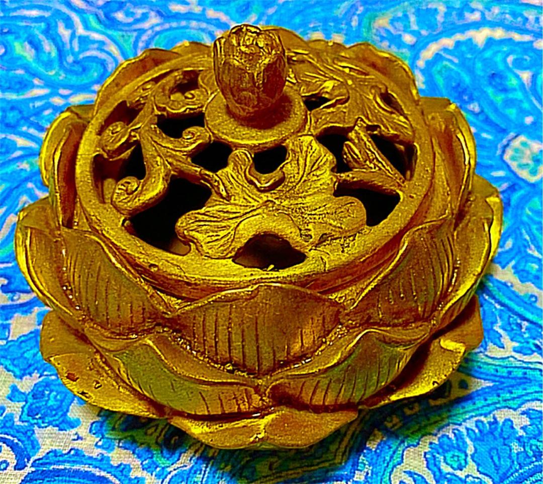 金運爆上げ　特別祈祷　仏儀式用お香立て　香炉　青連院