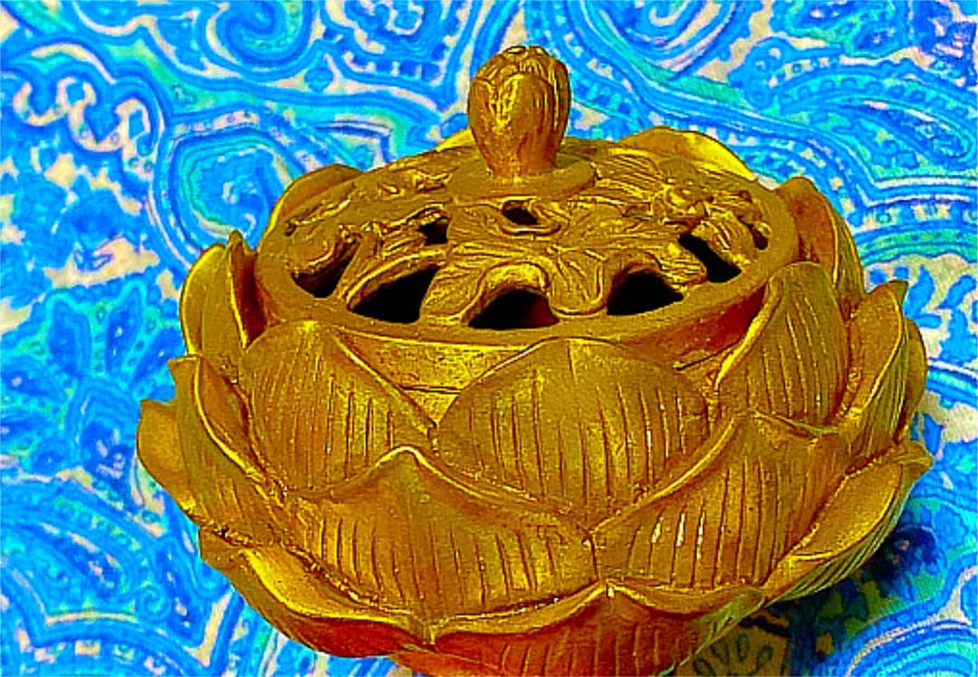 金運爆上げ　特別祈祷　仏儀式用お香立て　香炉　青連院