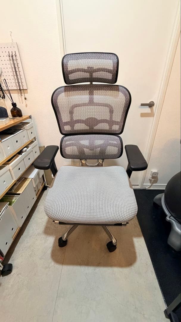 エルゴヒューマンプロ ホワイト オットマン付き 引き取り限定