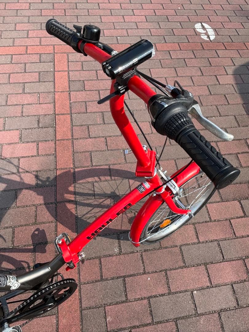 新品タイヤに6段変速機付・折り畳みミニベロ(20㌅)お引取りでも、配達も可能]