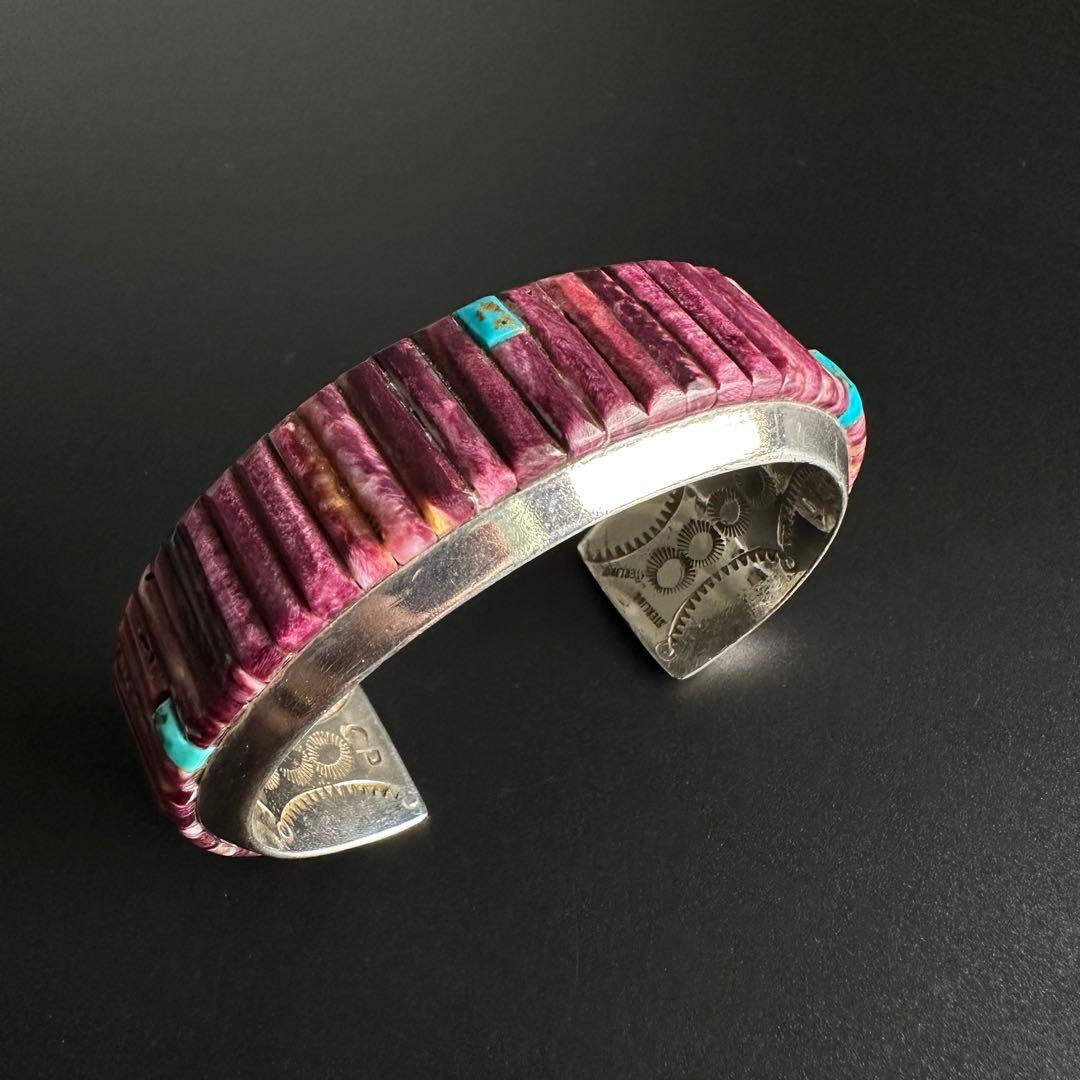 Navajo CP刻印　マルチカラーストーン　バングル