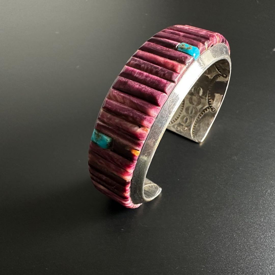 Navajo CP刻印　マルチカラーストーン　バングル