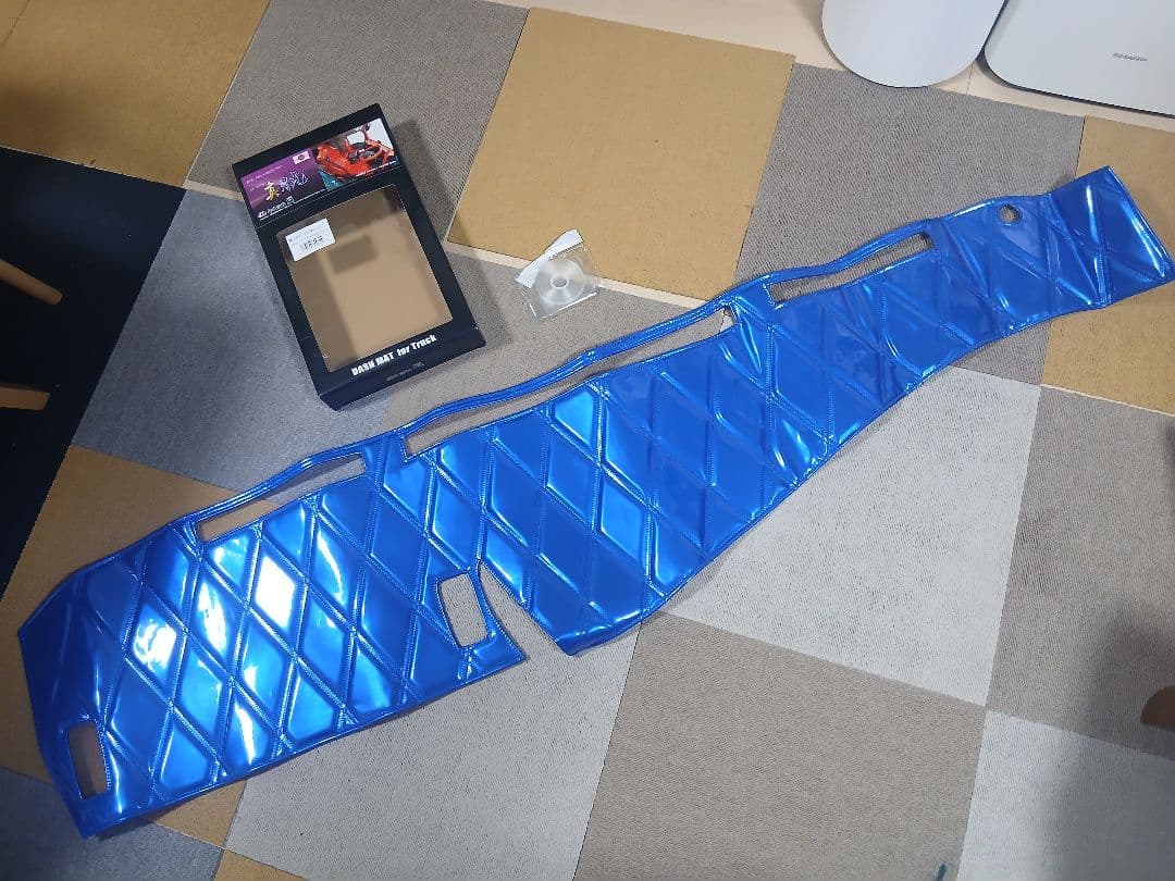 ✨新品　ファイブスターギガ　ダッシュマット　デコトラ　真月光　ブルー/青色　雅✨