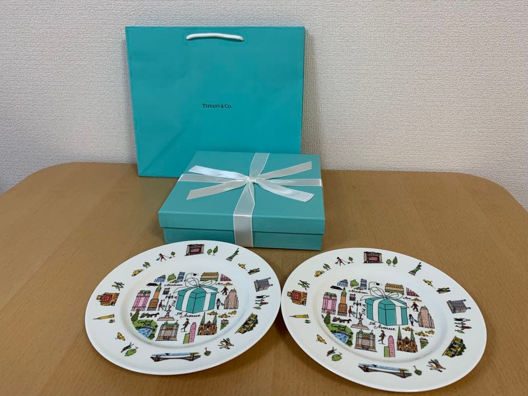 Tiffany & Co. 皿 2枚セット ギフトボックス付き
