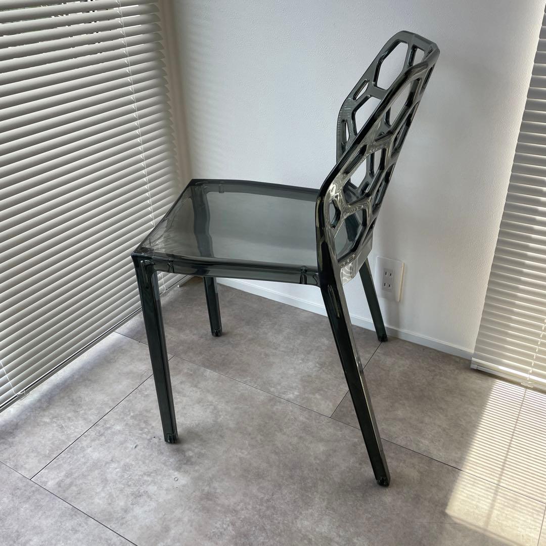 ミッドセンチュリー クリアチェア ポストモダン デザイナーズ ダイニングチェア