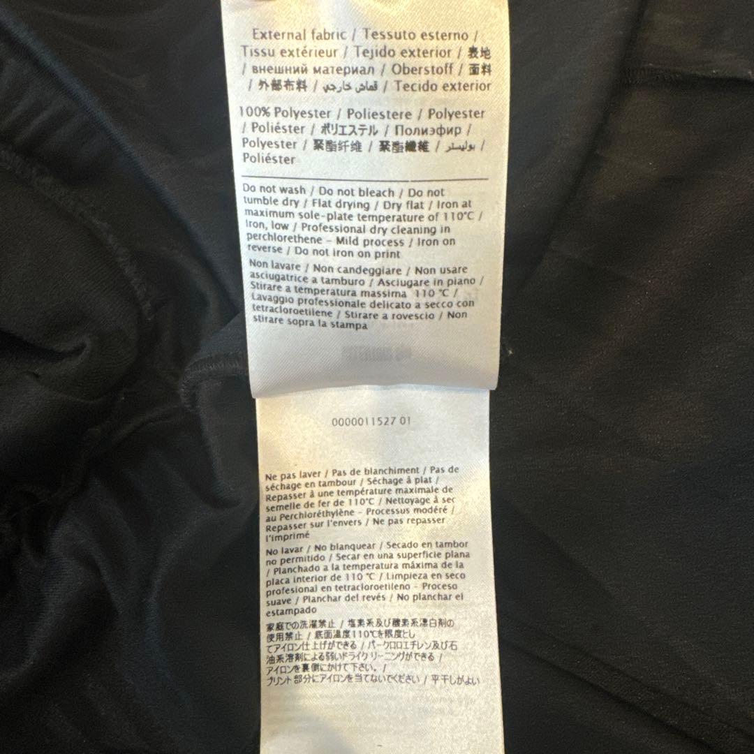 VALENTINO ロゴプリーツスカート ロング ブラック