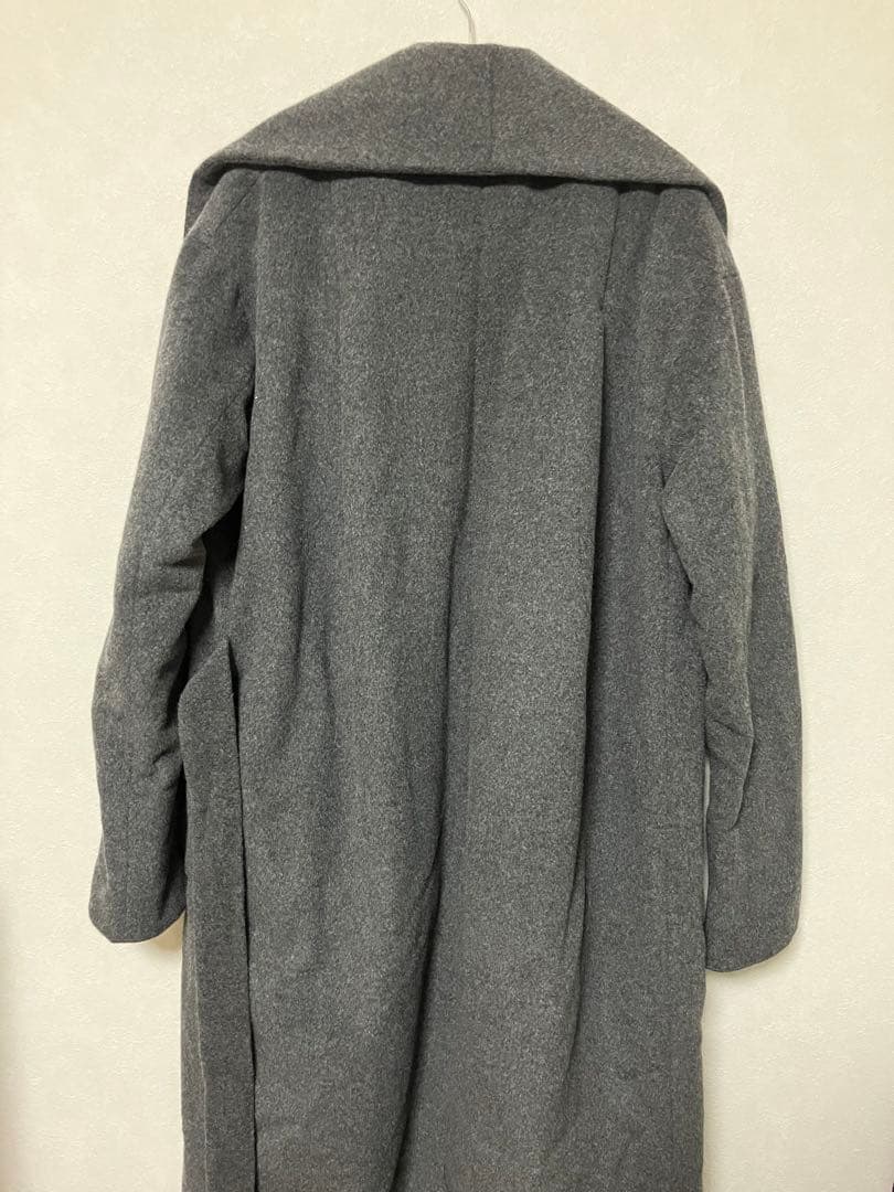 ぴ*あ様 未使用品UN3D. 　チェスターコート　グレー　ライナー　アンゴラ　M