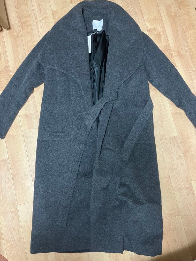 ぴ*あ様 未使用品UN3D. 　チェスターコート　グレー　ライナー　アンゴラ　M