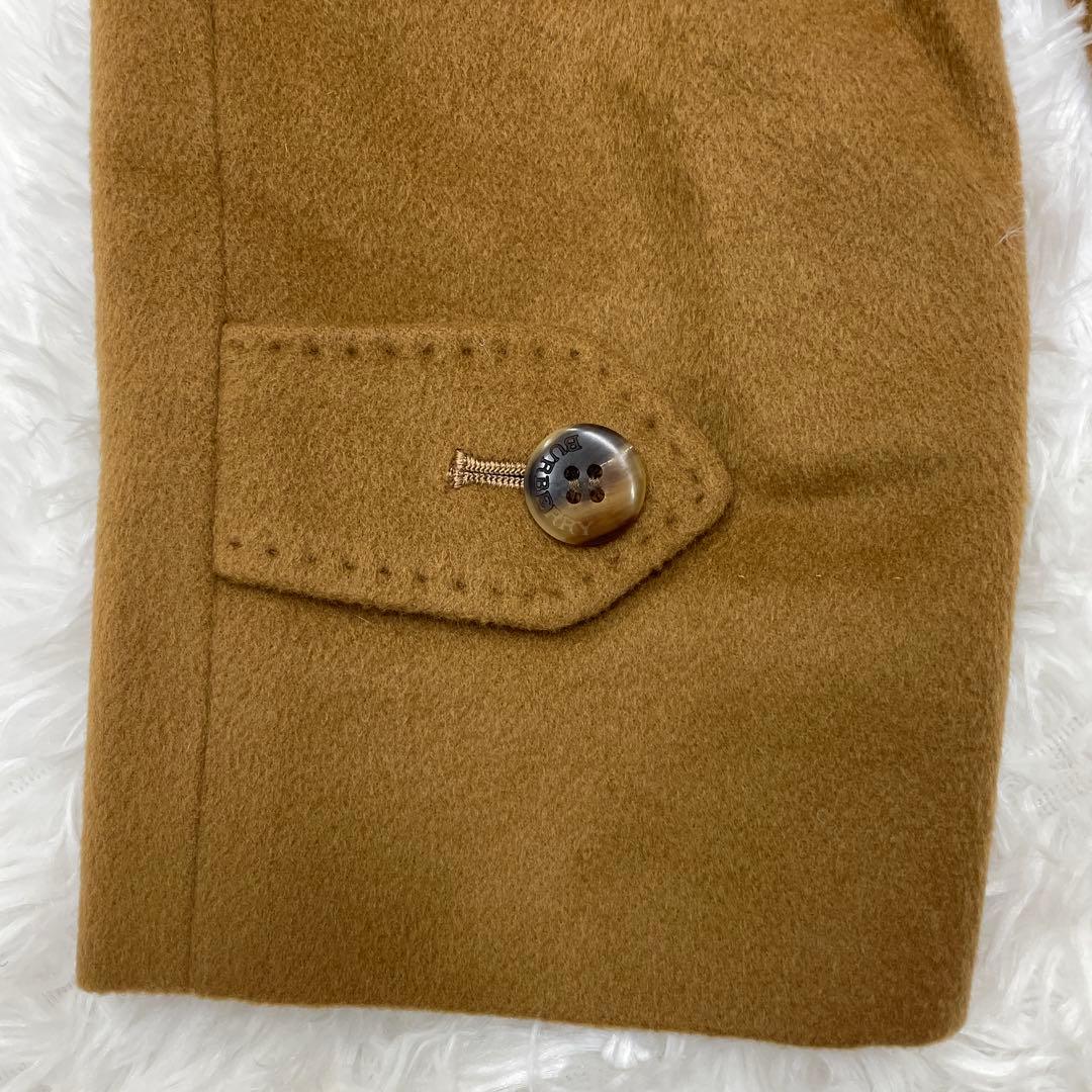 バーバリーロンドン カシミヤ100% ブラウン ロングコート アウター 38
