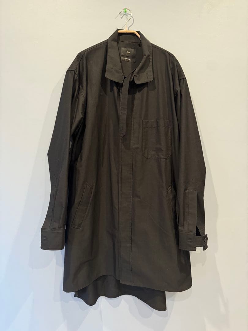 Yohji Yamamoto Y-3 ロングコート 黒 M