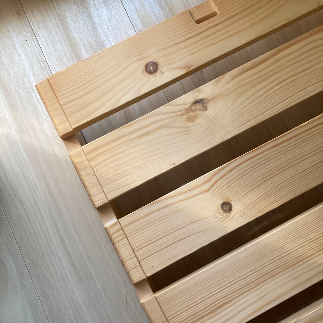 美品 ベルメゾン すのこベッド シングル