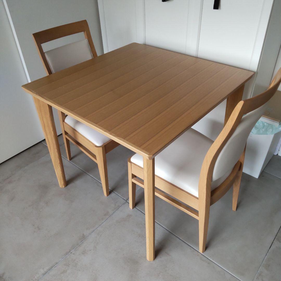 し*ち様 ダイニングテーブル3点セット(ロレイン5 LBR80/ロレイン3)