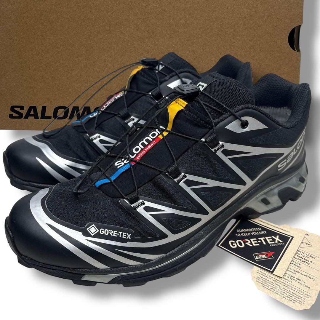 極美品■SALOMON【28.5】XT-6 GTX スニーカー ブラック