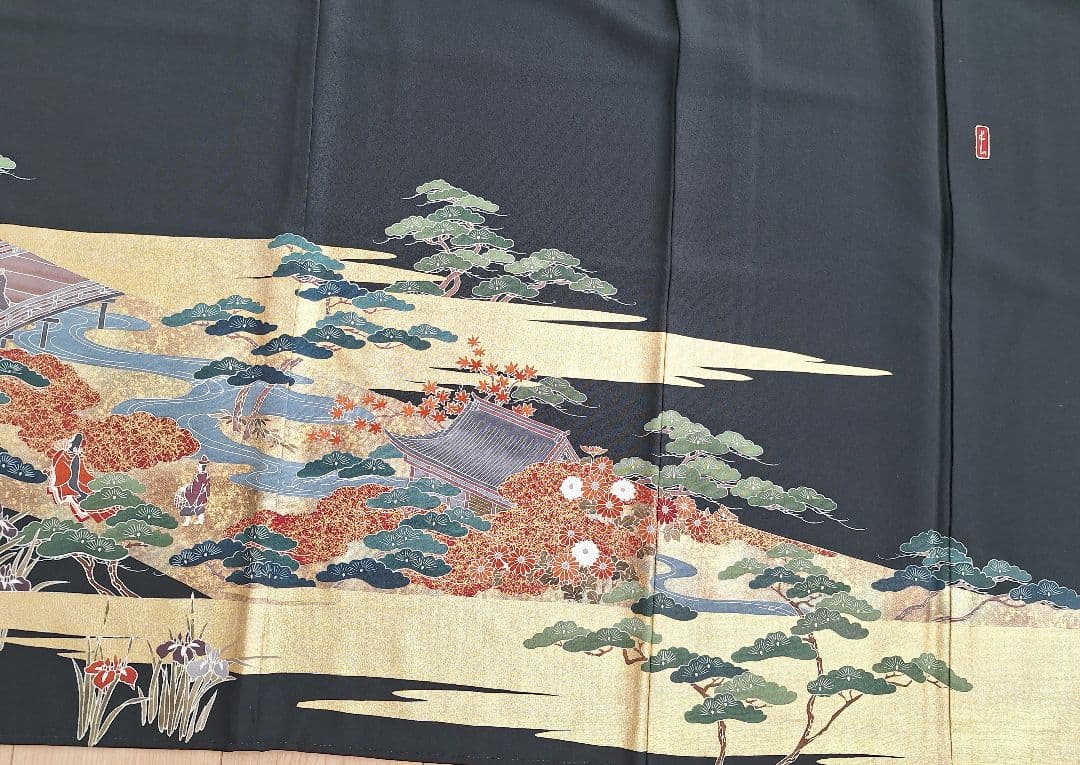 着物リメイクワンピース3619