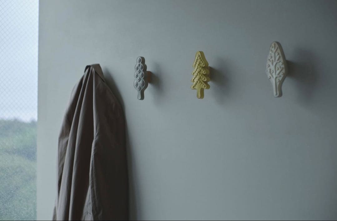 mina perhonen TREE HOOK 壁フック baum yellow