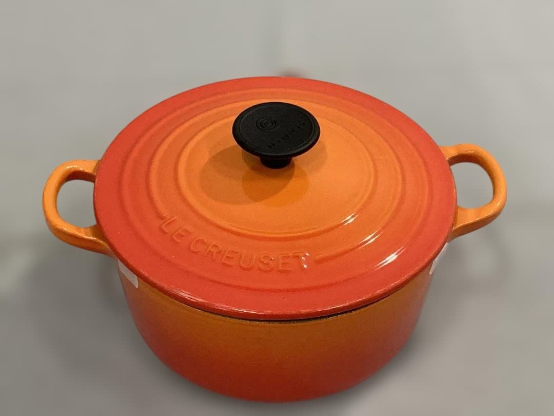 LE CREUSET ココット・ロンド　オレンジ 18cm ル・クルーゼ