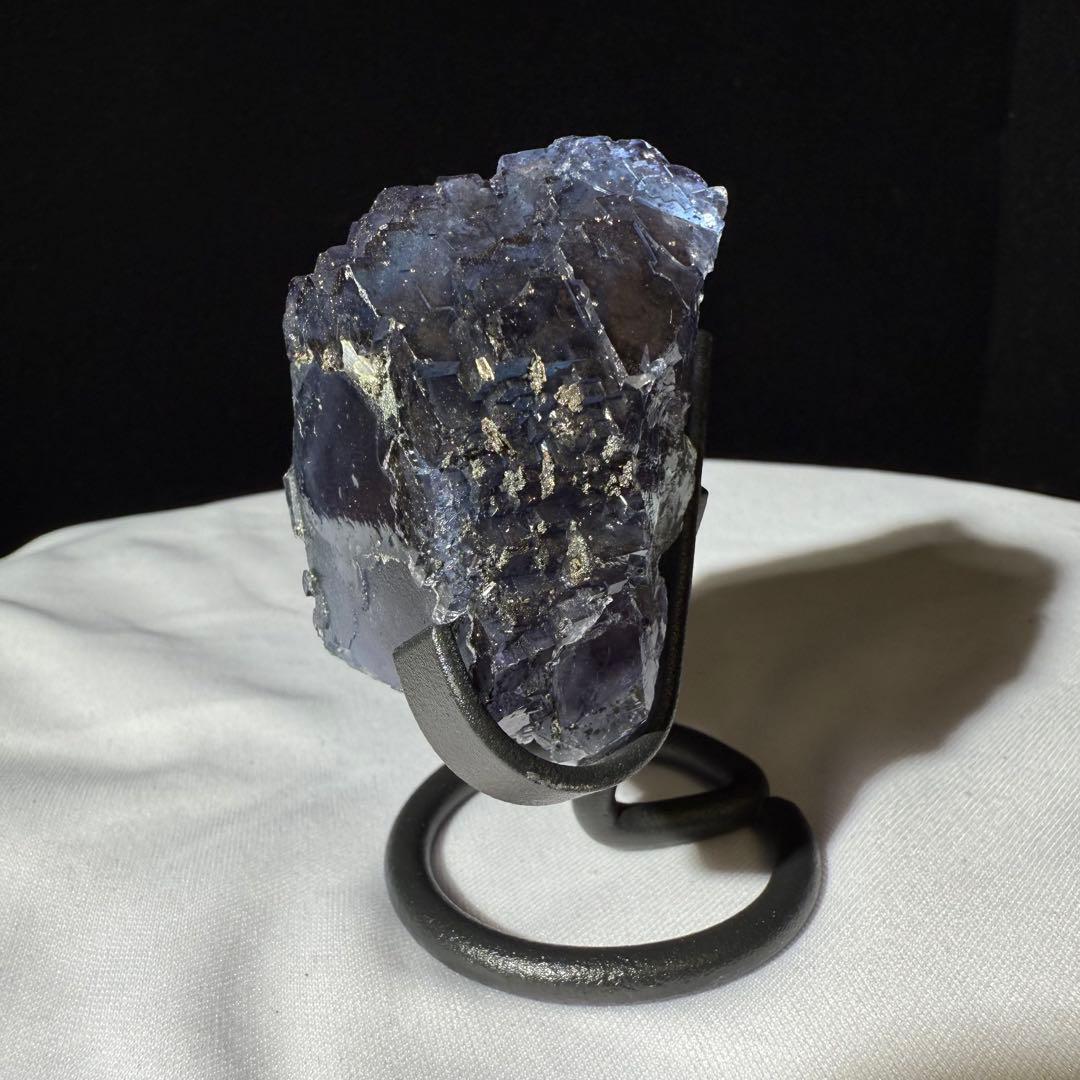 天然石ブルーフローライトの原石　置物　鉱物NO.070503